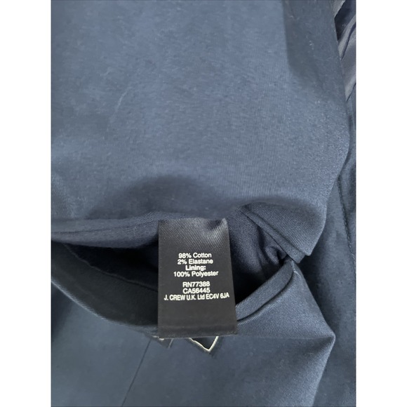 J CREW THOMPSON Blue Sport Coat Suit Blazer 38R Cotton Spandex - Picture 7 of 7